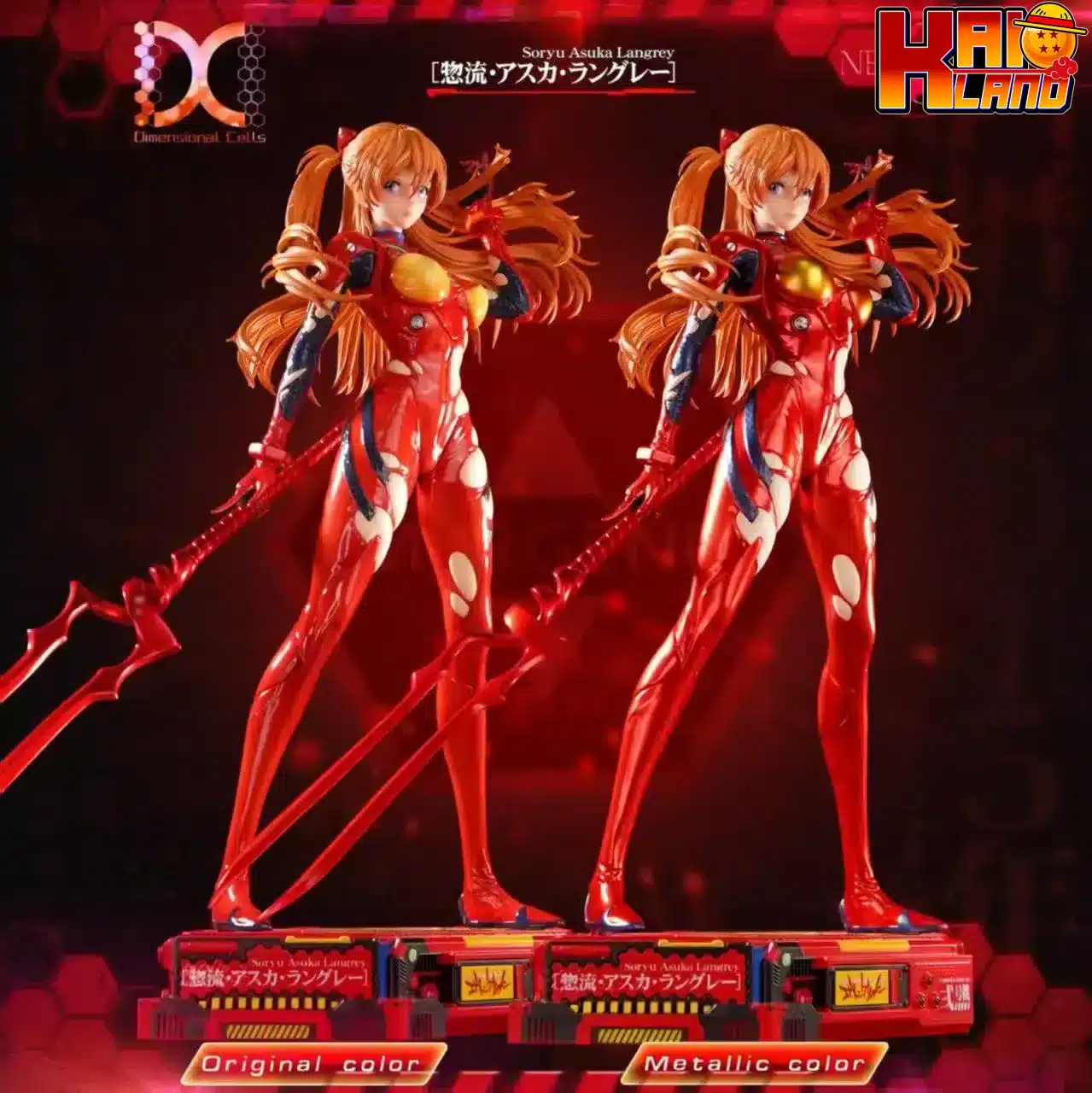 Neon Genesis Evangelion Dimensional Cells Studio Soryu Asuka Langley Resin Statue
