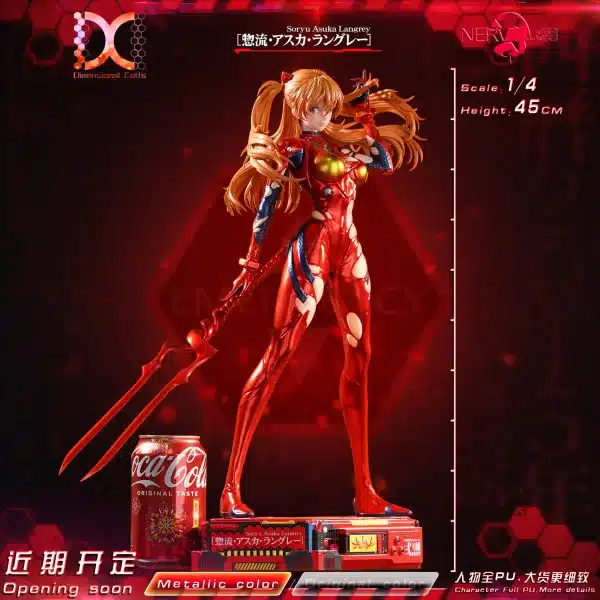 Neon Genesis Evangelion Dimensional Cells Studio Soryu Asuka Langley Resin Statue 3