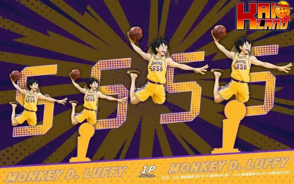 One Piece 1P Studio Angeles Lakers Luffy Resin Statue 1