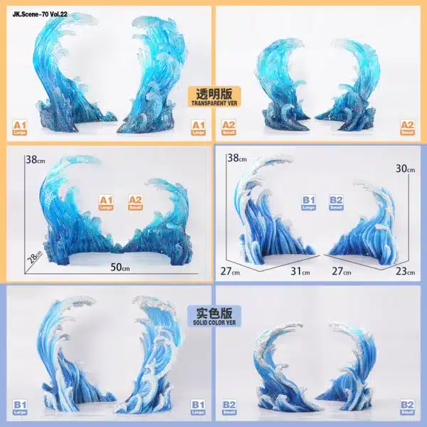 One Piece Jacksdo Studio Sea wave Figurines Accessories Resin Statue 2