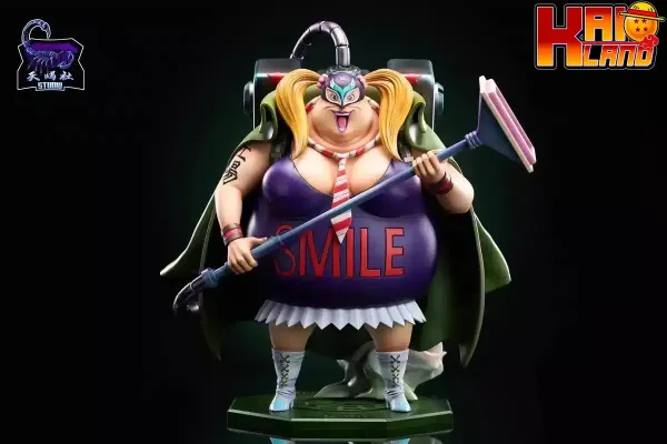 One Piece New Century Studio Donquixote Pirates Baby5 X Monet X Kyuin X Caesar Clown Resin Statue 2