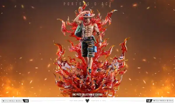One Piece Okr Studio Burning Ace Resin Statue 1