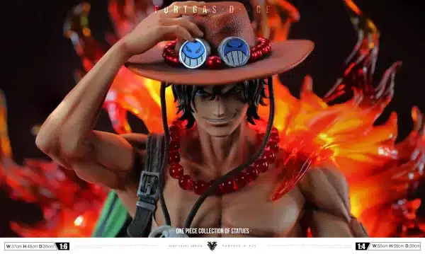 One Piece Okr Studio Burning Ace Resin Statue 5