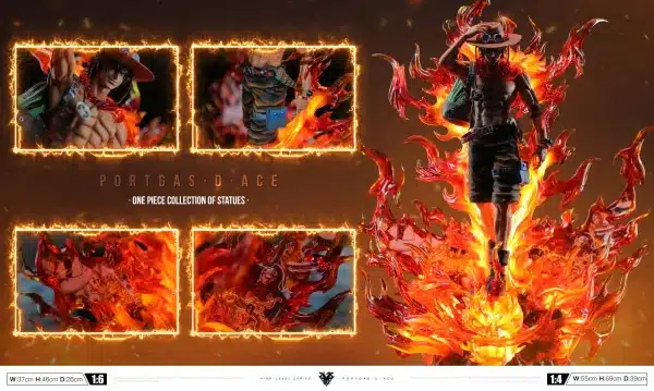 One Piece Okr Studio Burning Ace Resin Statue 6