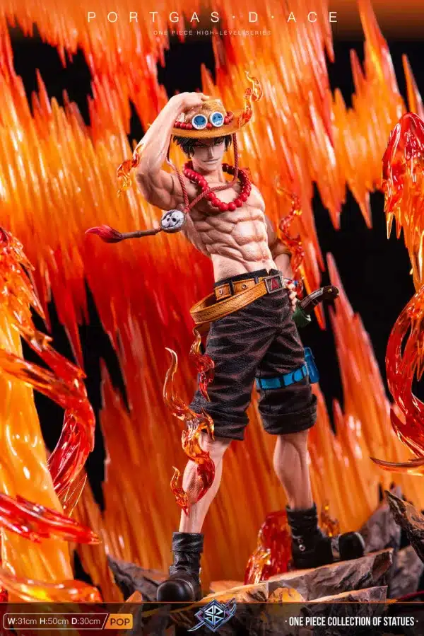 One Piece SXB Studio Portgas D Ace Resin Statue 4