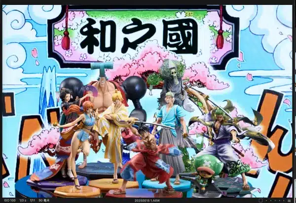 One Piece Tian Xie She Studio Sanji x Usopp Resin Statue 6