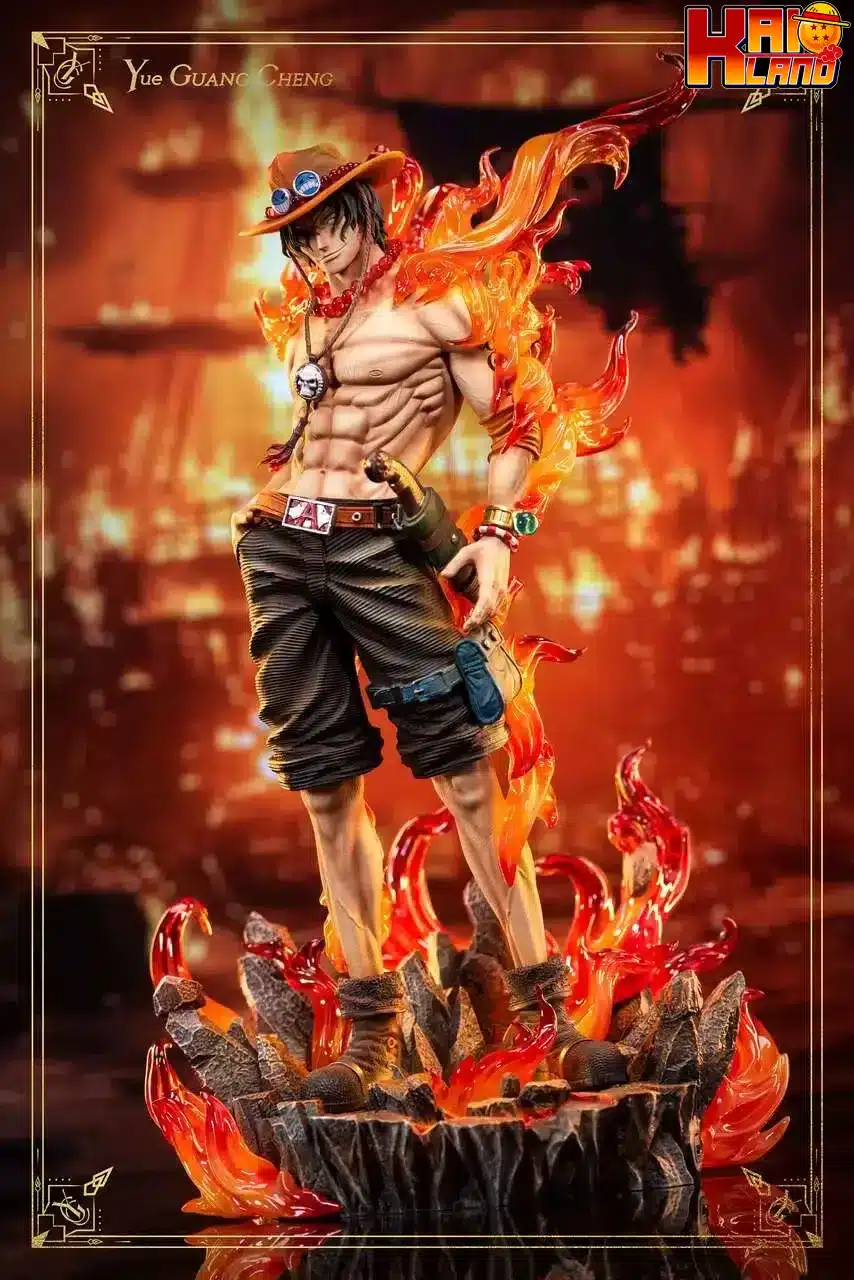 One Piece Yue Guang Cheng Studio Portgas D Ace Resin Statue