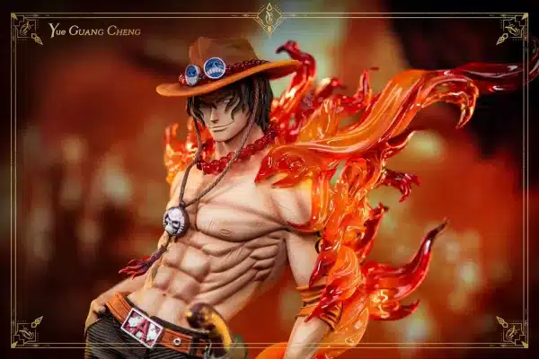 One Piece Yue Guang Cheng Studio Portgas D Ace Resin Statue 3
