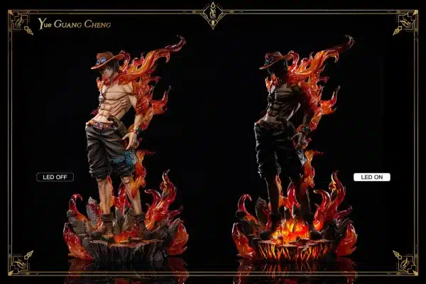 One Piece Yue Guang Cheng Studio Portgas D Ace Resin Statue 5
