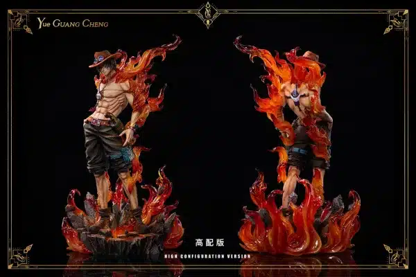 One Piece Yue Guang Cheng Studio Portgas D Ace Resin Statue 6