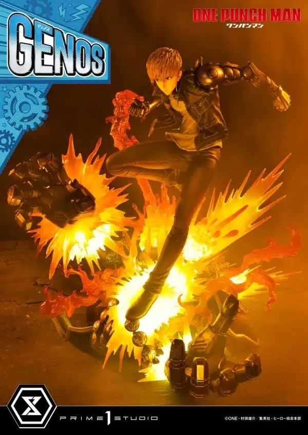 One Punch Man Prime 1 Studio Genos Licensed Resin Statue 4