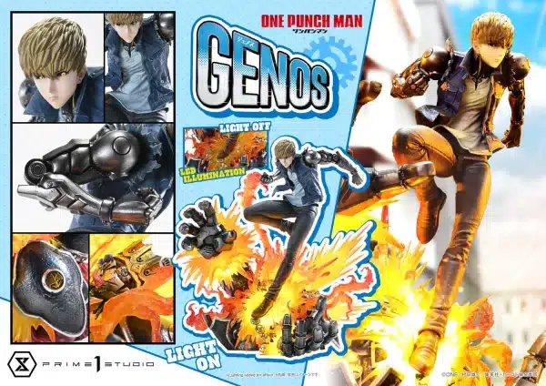 One Punch Man Prime 1 Studio Genos Licensed Resin Statue 5