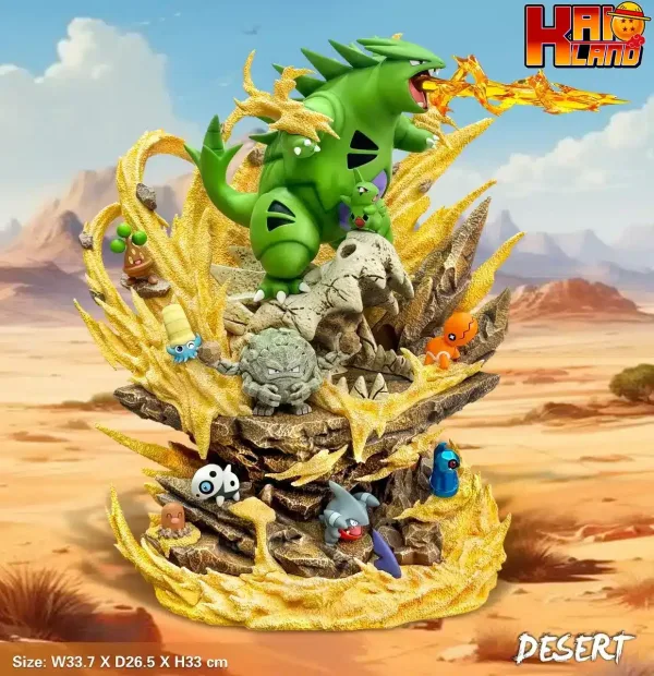 Pokemon EGG Studio Tyranitar Resin Statue 1
