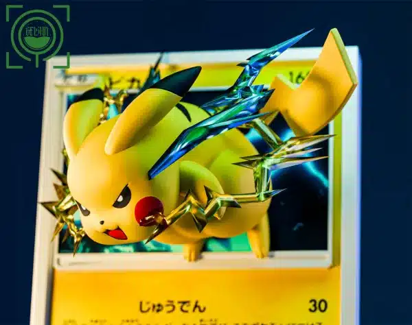 Pokemon Geisha Studio Pikachu Card V2 Resin Statue 2