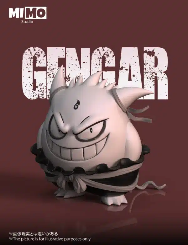 Pokemon Mimo Studio Gengar Cos Nezha Resin Statue 4