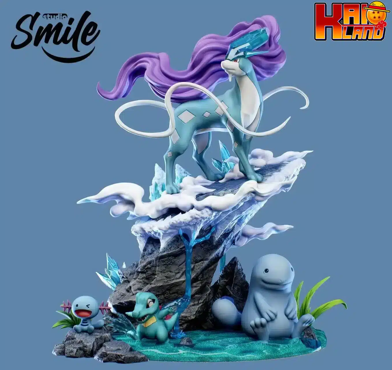Pokemon Smile Studio Suicune Ecology Resin Statue