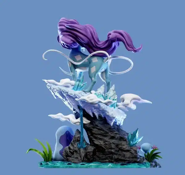 Pokemon Smile Studio Suicune Ecology Resin Statue 2