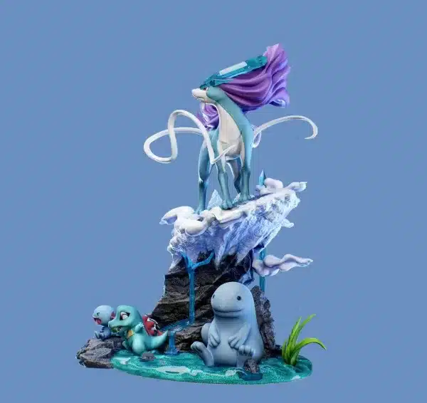 Pokemon Smile Studio Suicune Ecology Resin Statue 3