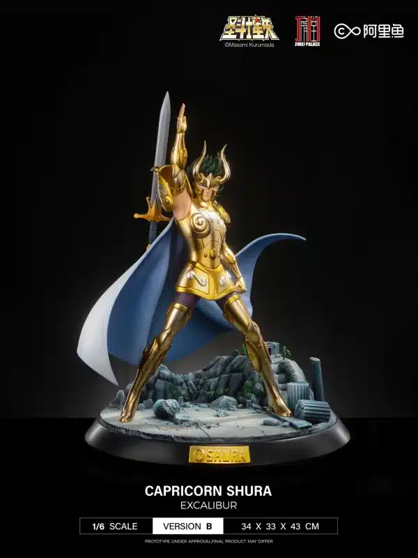 Saint Seiya Jimei Palace Capricorn Shura Licensed Resin Statue 2