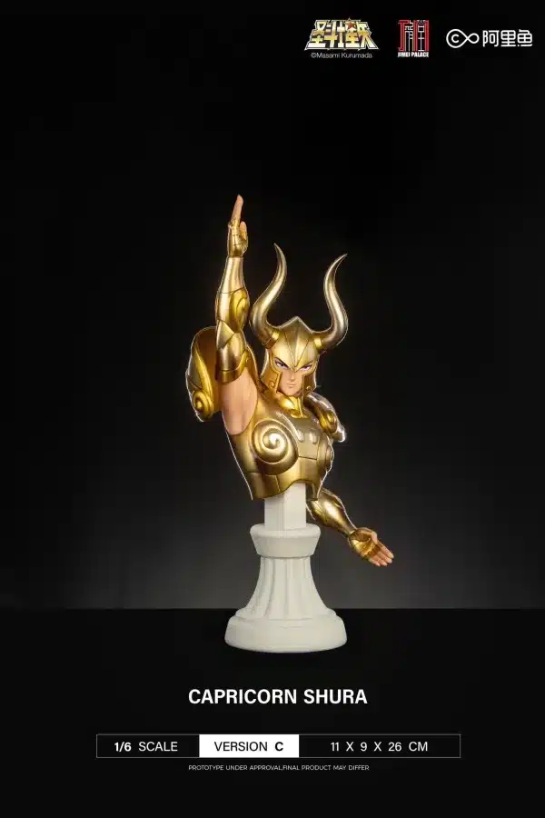 Saint Seiya Jimei Palace Capricorn Shura Licensed Resin Statue 5