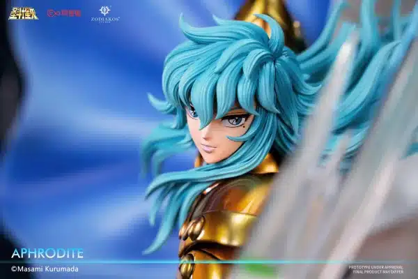 Saint Seiya Zodiakos Studio Gold Saint Aphrodite Licensed Resin Statue 4