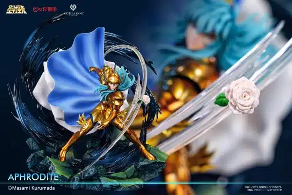 Saint Seiya Zodiakos Studio Gold Saint Aphrodite Licensed Resin Statue 99