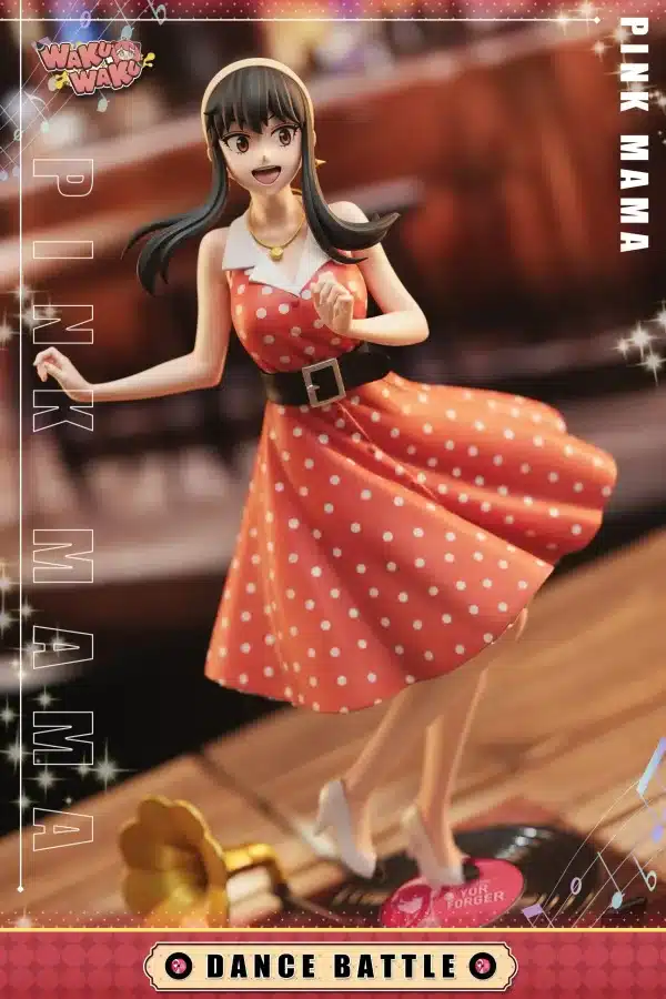 Spy x Family WakuWaku Studio Pink MaMa Yor Dance Battle Resin Statue 3
