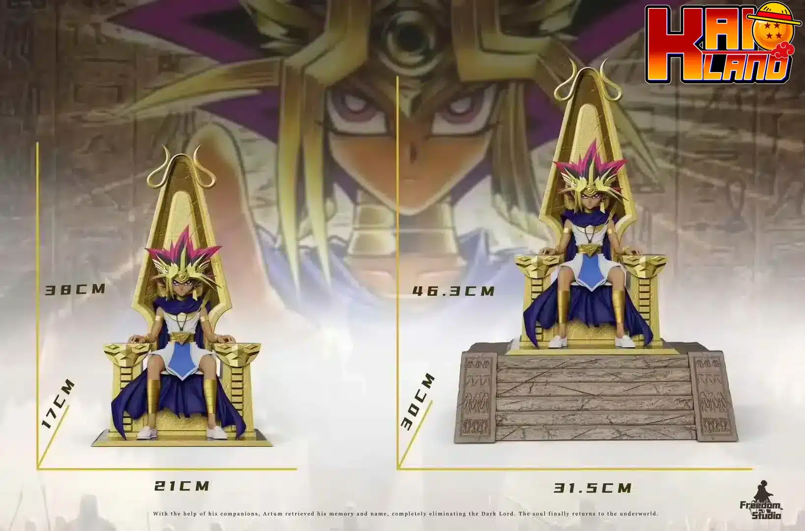 YuGiOh Freedom Studio Atem Resin Statue