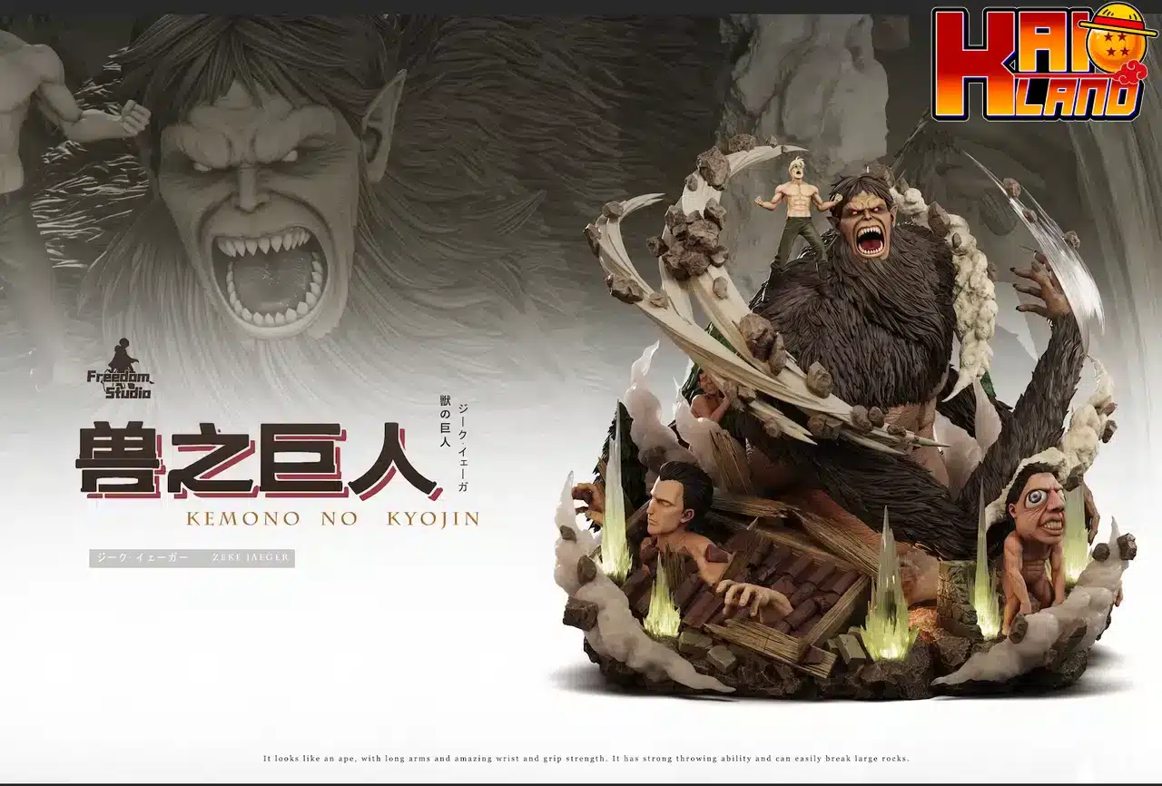 Attack on Titan Freedom Studio Zeke Jaeger x Beast Titan Resin Statue