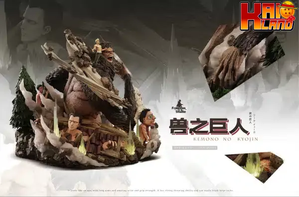 Attack on Titan Freedom Studio Zeke Jaeger x Beast Titan Resin Statue 5