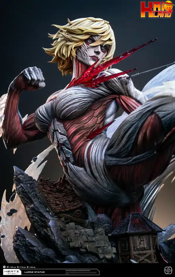 Attack on Titan Hertz Studio Mikasa Ackerman Vs Female Titan Resin Statue 4