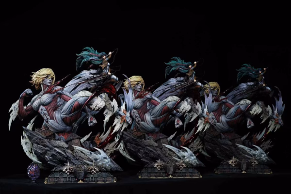 Attack on Titan Hertz Studio Mikasa Ackerman Vs Female Titan Resin Statue