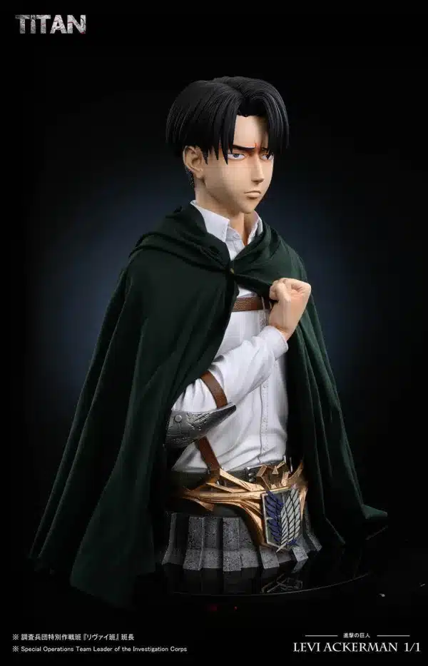 Attack on Titan TITAN Studio Levi Ackerman Bust Resin Statue 3