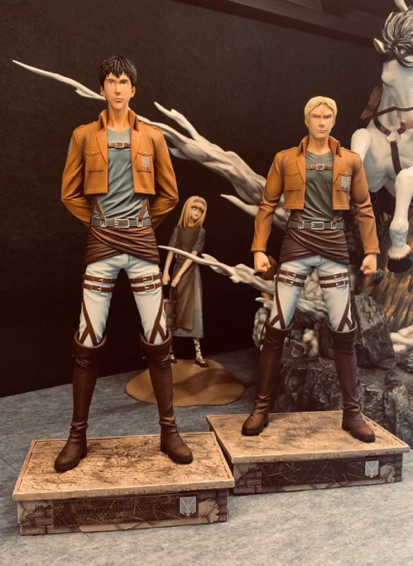 Attack on Titan Titan Studio Bertholdt Hoover x Reiner Braun Resin Statue 1 1