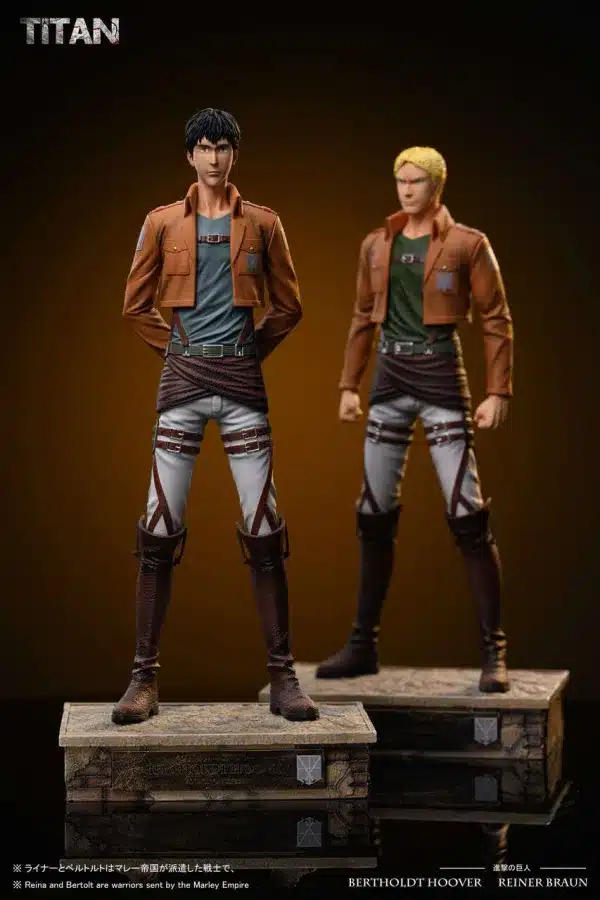 Attack on Titan Titan Studio Bertholdt Hoover x Reiner Braun Resin Statue 1