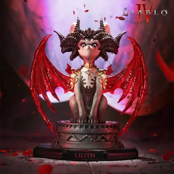 Diablo IV Blizzard Entertainment Diablo Lilith Meow Resin Statue 1