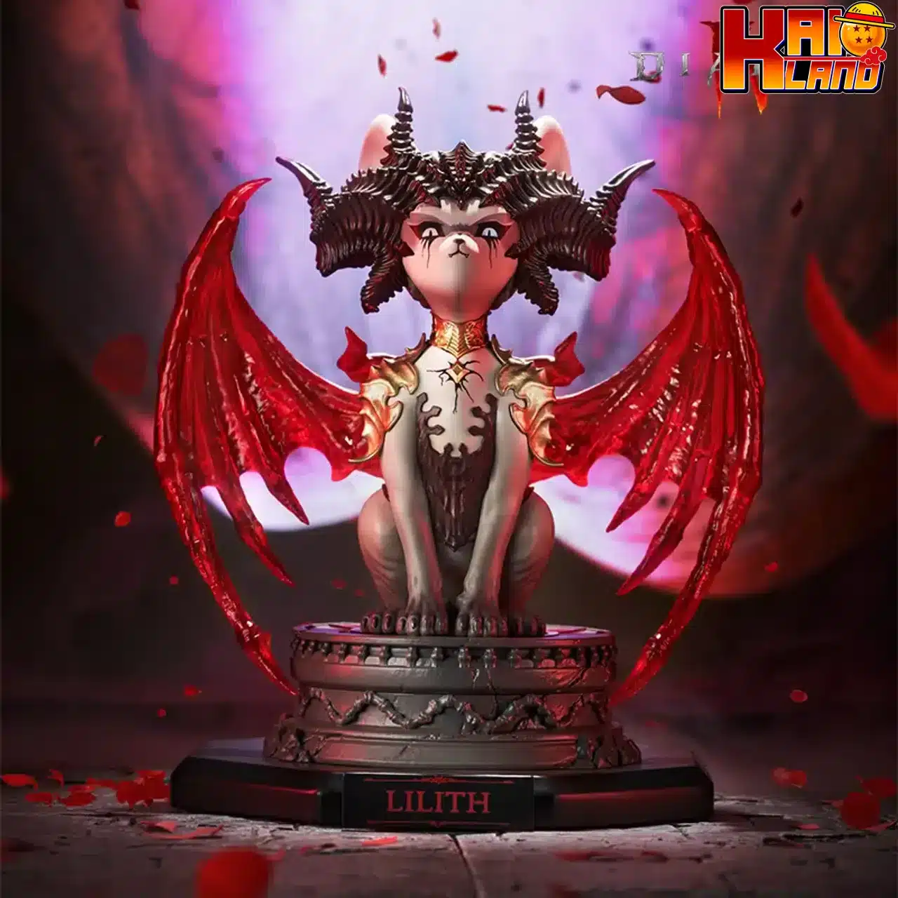 Diablo IV Blizzard Entertainment Diablo Lilith Meow Resin Statue