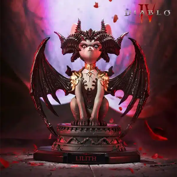 Diablo IV Blizzard Entertainment Diablo Lilith Meow Resin Statue 2
