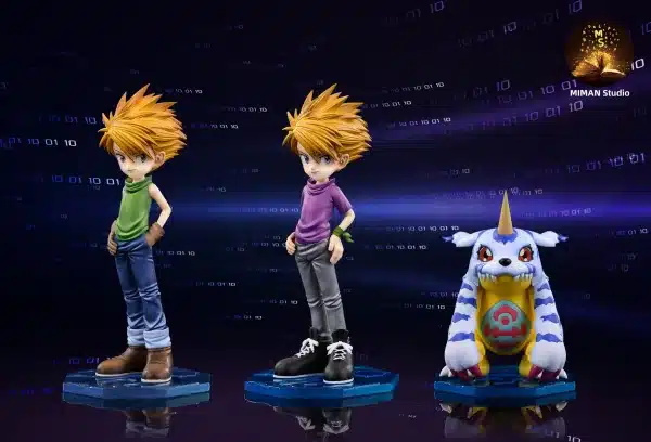Digimon MIMAN Studio Ishida Yamato x Gabumon Resin Statue 1