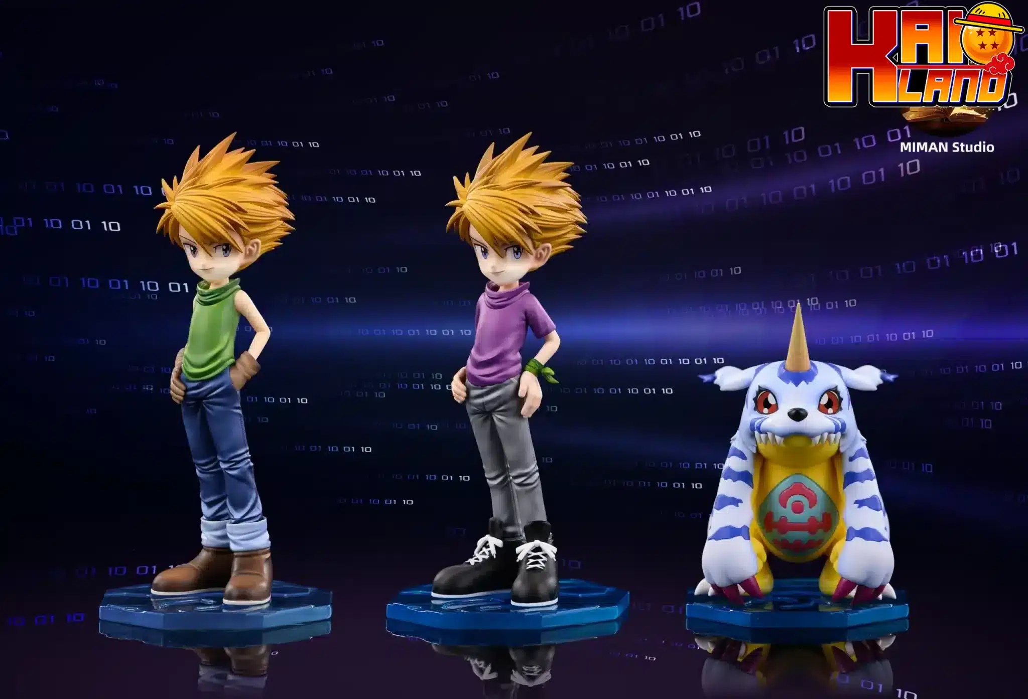 Digimon MIMAN Studio Ishida Yamato x Gabumon Resin Statue
