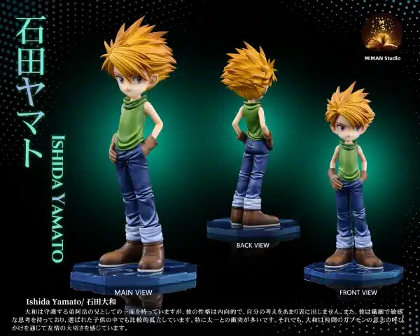 Digimon MIMAN Studio Ishida Yamato x Gabumon Resin Statue 5