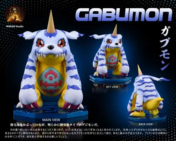 Digimon MIMAN Studio Ishida Yamato x Gabumon Resin Statue 7