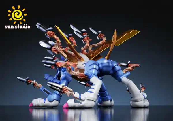 Digimon Sun Studio MetalGarurumon Resin Statue 2