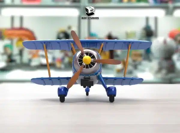 Dr Slump BOF Studio Arale Airplane Background Model Resin Statue 1