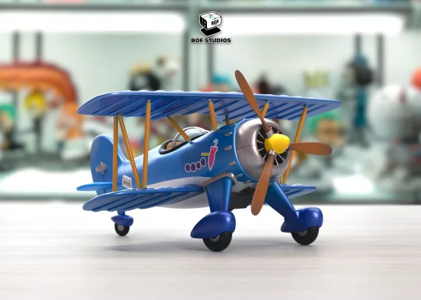 Dr Slump BOF Studio Arale Airplane Background Model Resin Statue 2