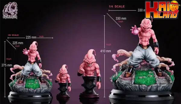 Dragon Ball Civilization Studio Kid Buu Resin Statue 0
