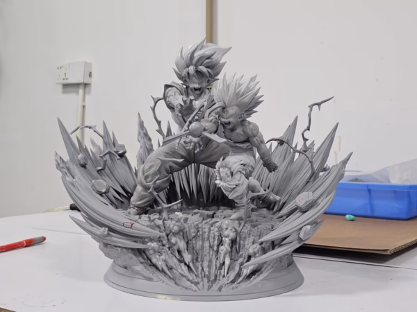 Dragon Ball Figure Class Goku x Gohan Kamehameha Father And Son Resin Statue 1