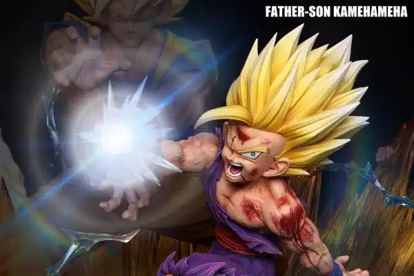Dragon Ball Figure Class Goku x Gohan Kamehameha Father And Son Resin Statue 2