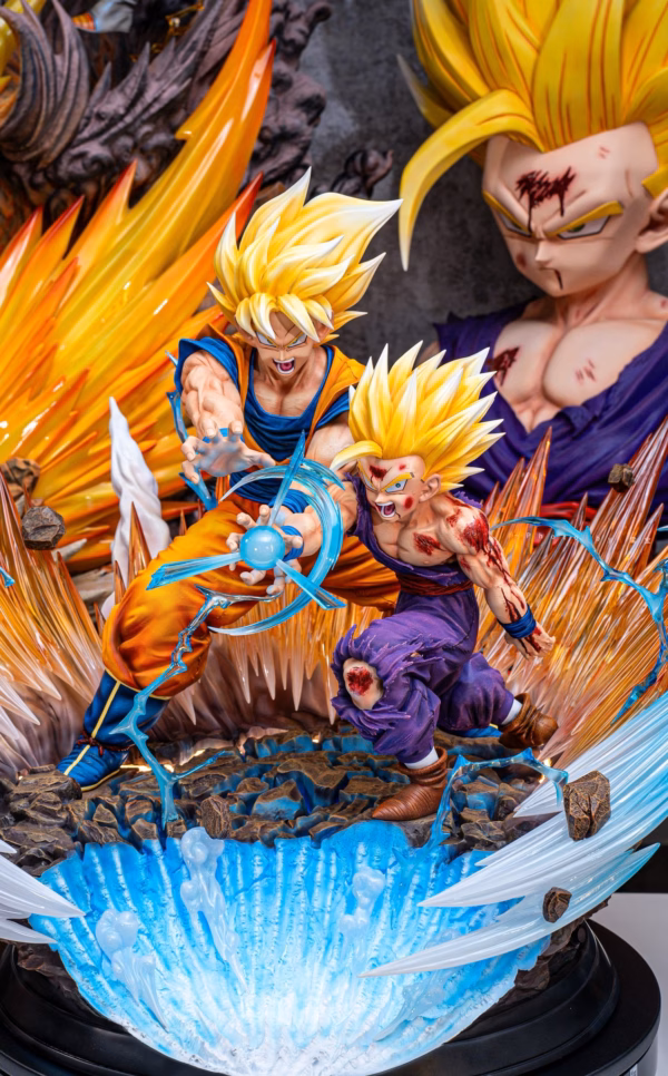 Dragon Ball Figure Class Goku x Gohan Kamehameha Father And Son Resin Statue 3 1