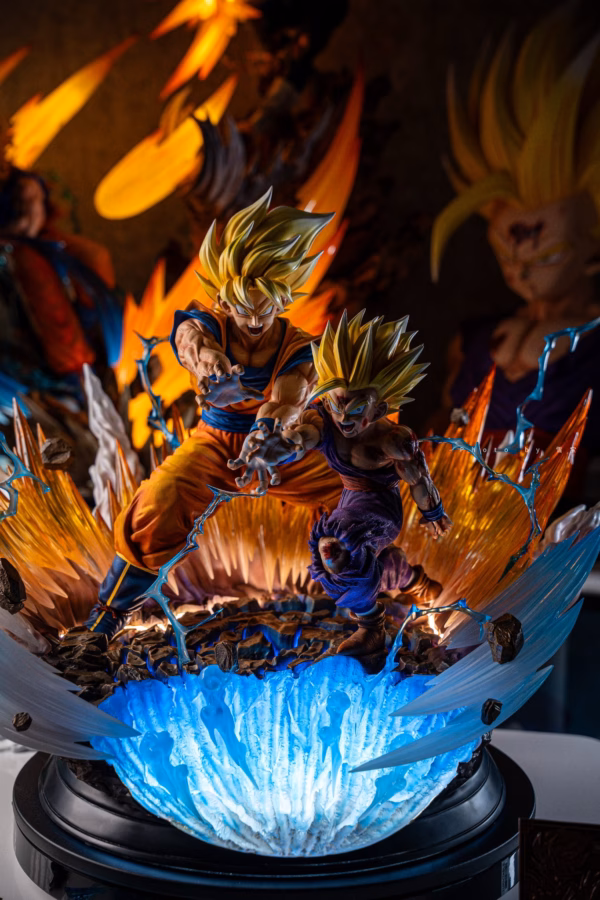 Dragon Ball Figure Class Goku x Gohan Kamehameha Father And Son Resin Statue 7 1